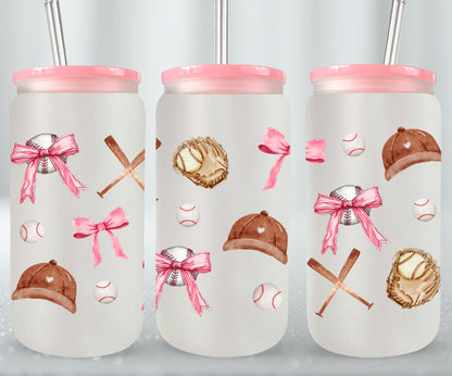 Baseball Coquette-10243 - glass can