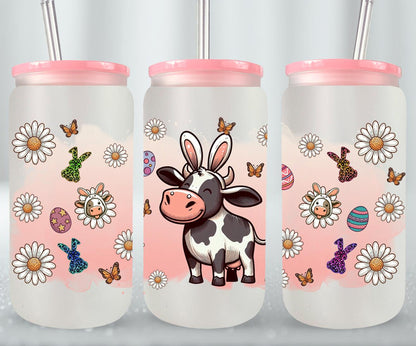 Cow Easter Day-10304 - glass can