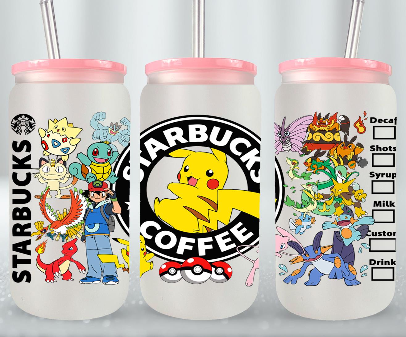 Pokemon - glass can