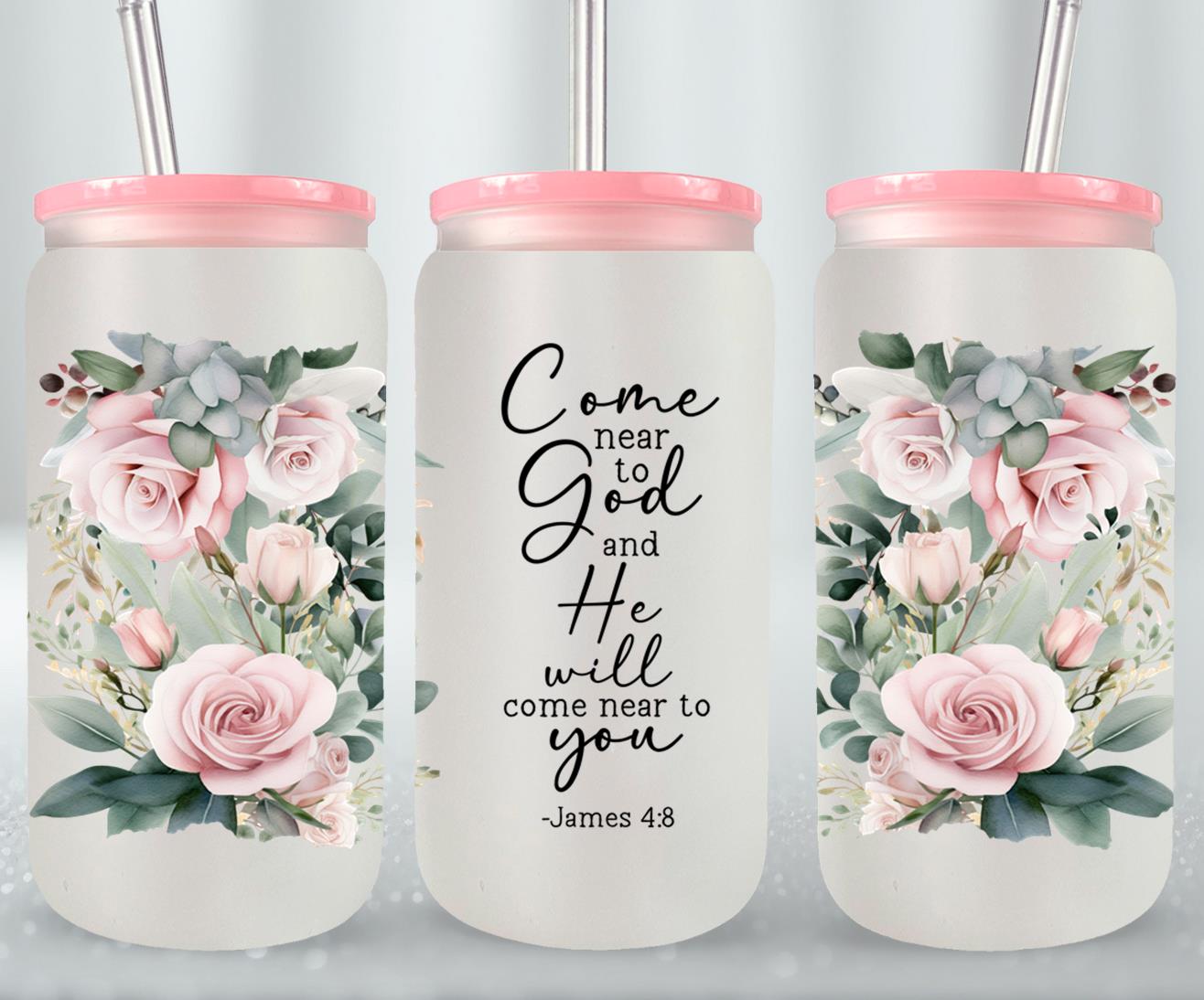 Come Near To God-10194 - glass can