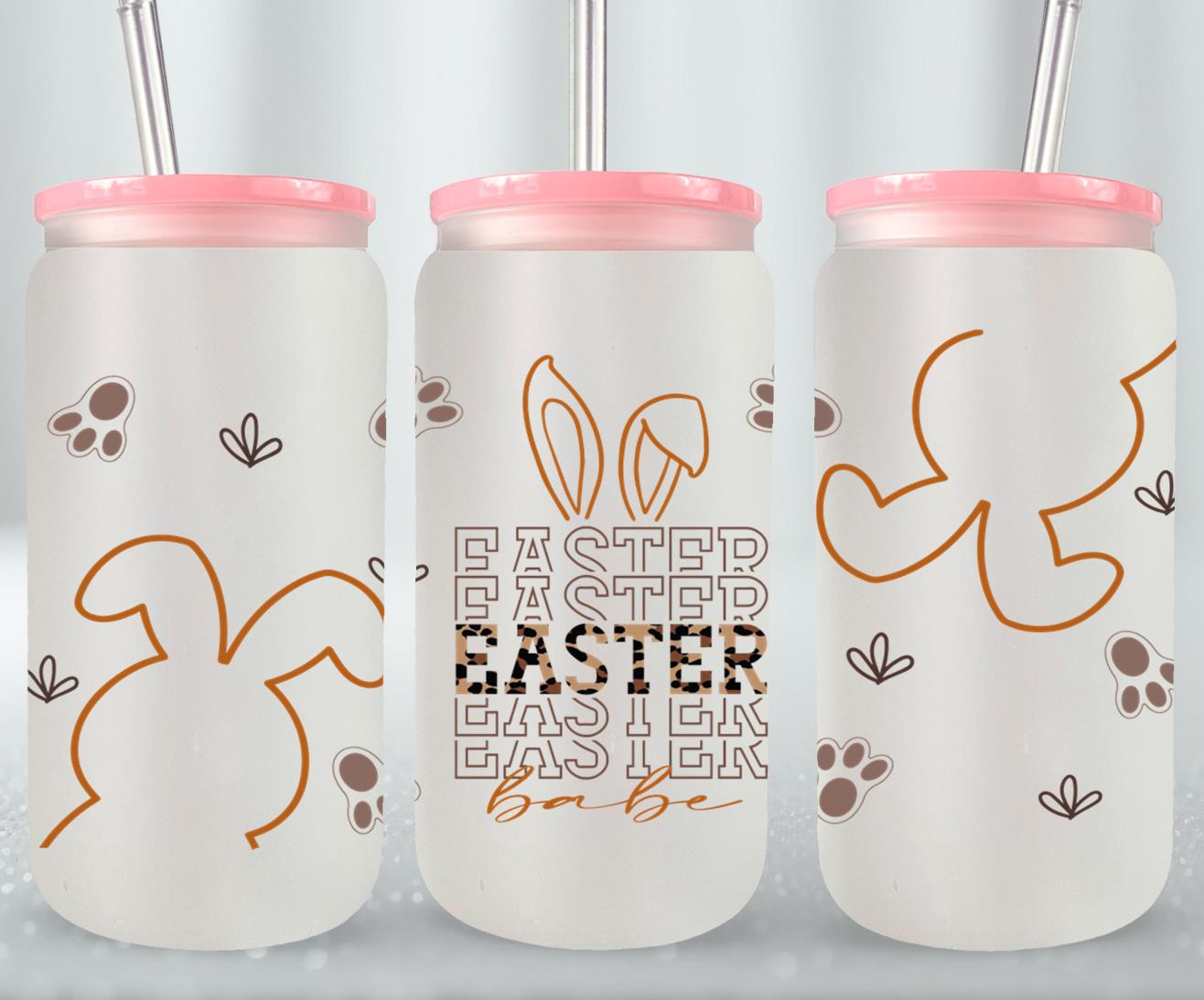 Easter Babe-10456 - glass can