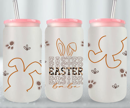 Easter Babe-10456 - glass can
