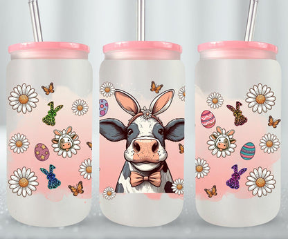 Cow Easter Day-10307 - glass can