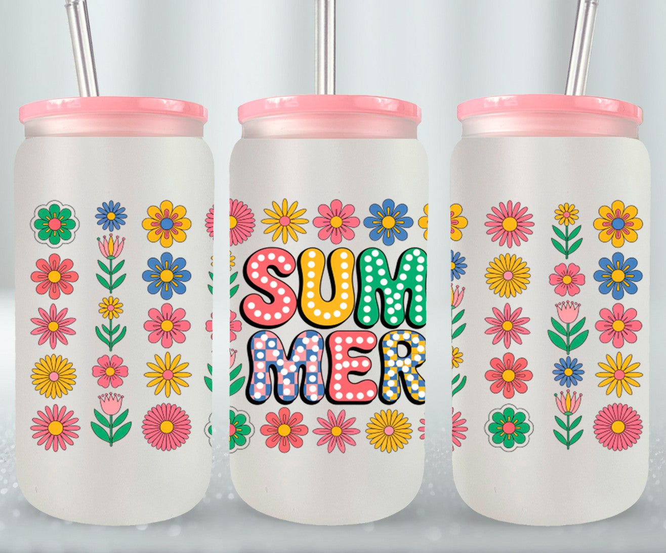 Summer Floral-10669 - glass can