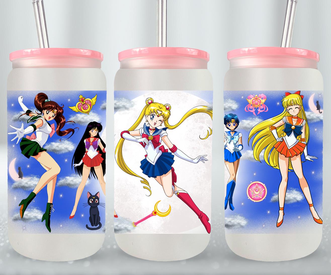 Moon Girls - glass can