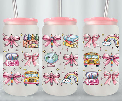 Back to School - glass can