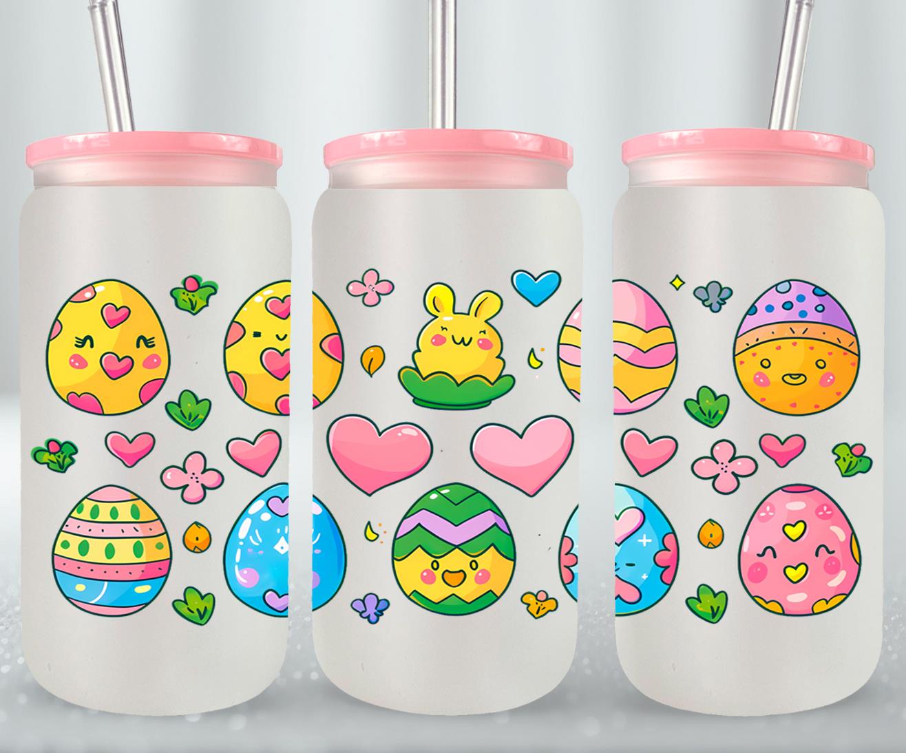 Easter Eggs-10325 - glass can