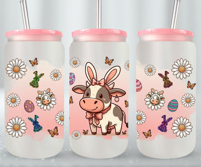 Cow Easter Day-10305 - glass can