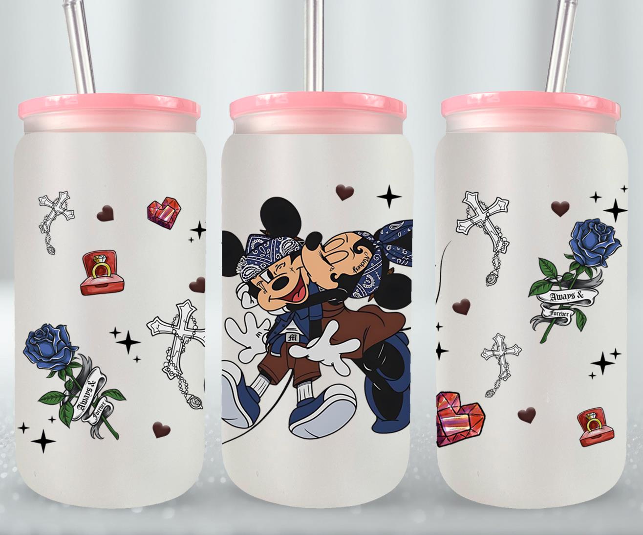 Cholos Cartoon-10149 - glass can