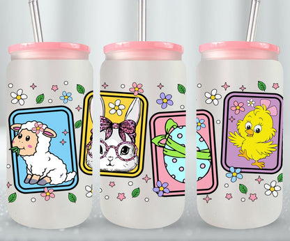 Easter Animals-10321 - glass can