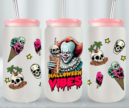 Halloween Vibes - glass can