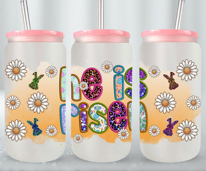 He is Risen-10362 - glass can