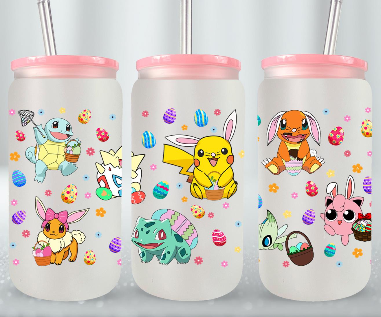 Easter Pokemon-10341 - glass can