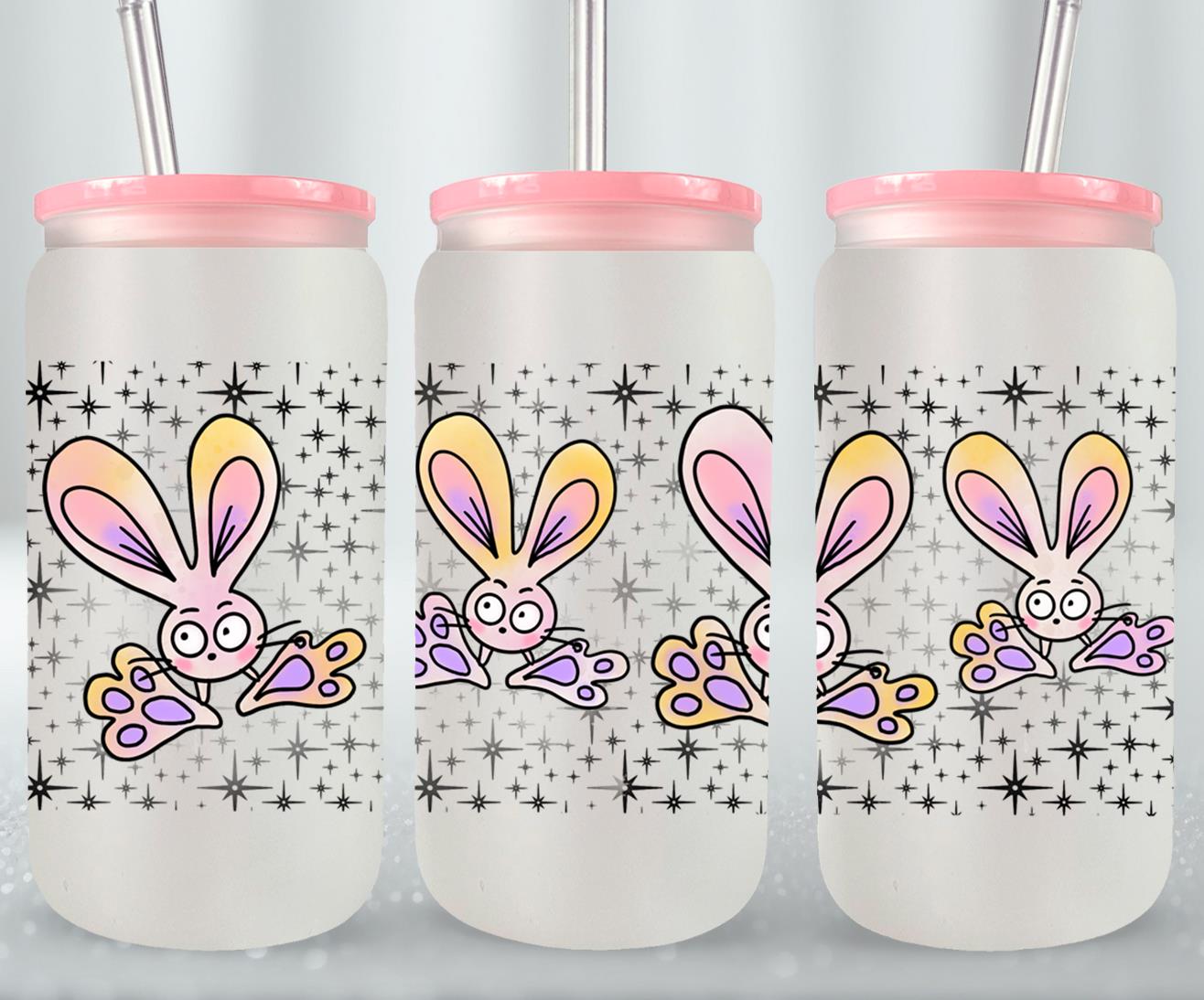 Funny Bunnies-10350 - glass can