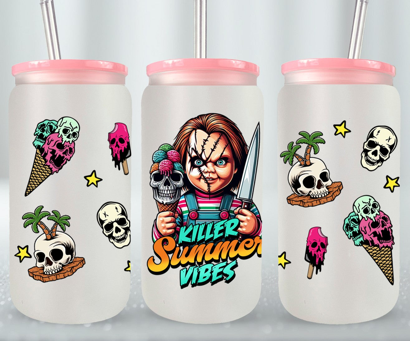 Killer Summer Vibes-10695 - glass can