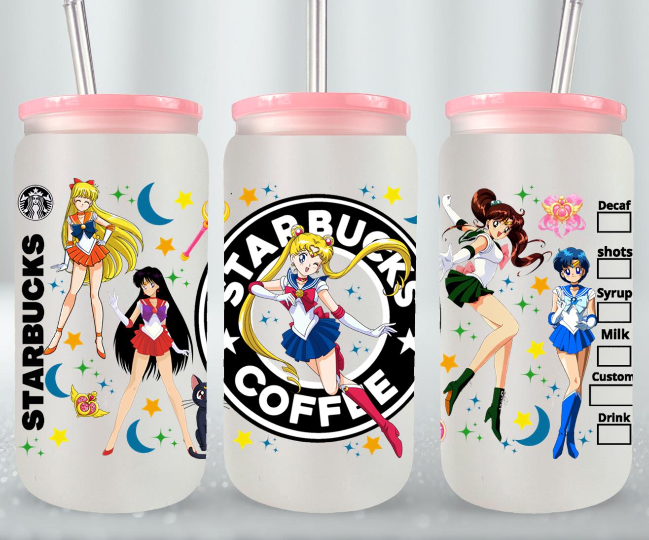 Moon Girls-9939 - glass can