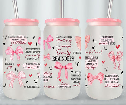 Coquette Daily Reminders-10250 - glass can