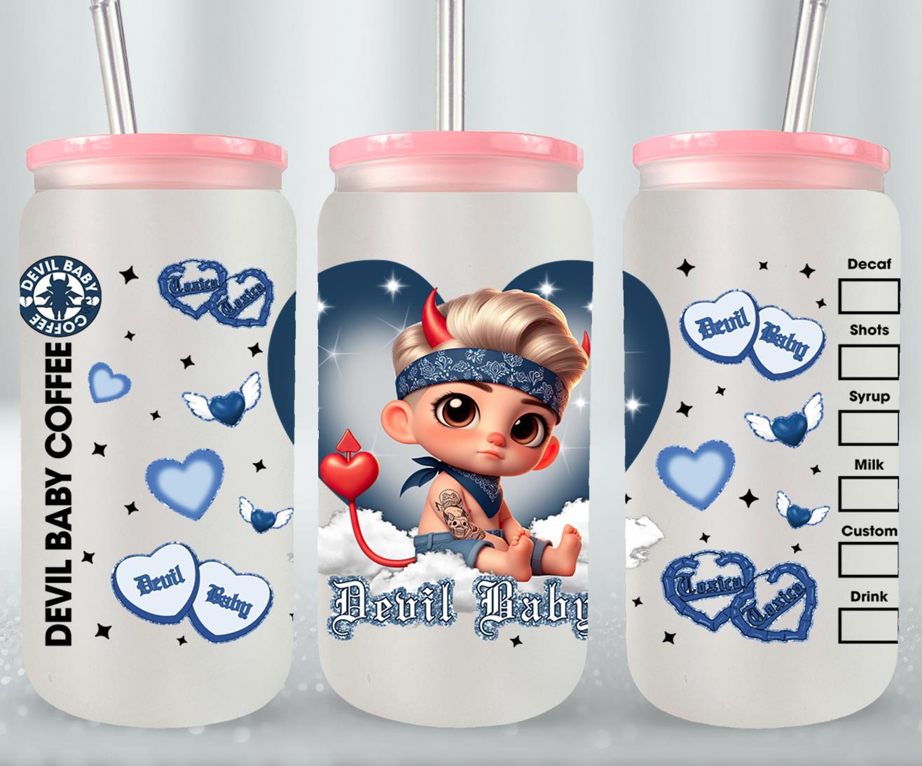 Devil Baby-10132 - glass can