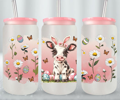 Cow Easter Day-10317 - glass can