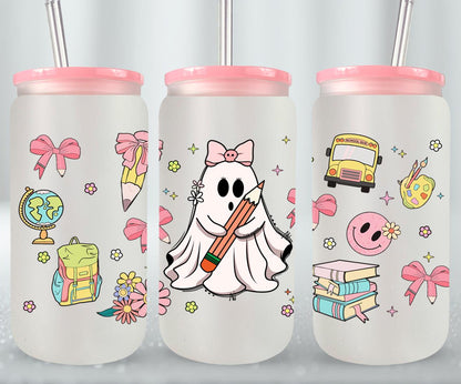 Back to School - glass can