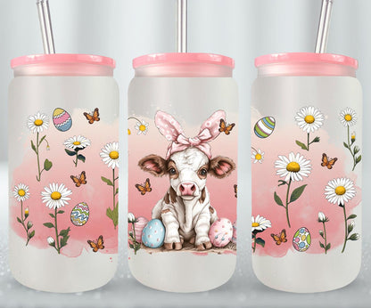 Cow Easter Day-10288 - glass can