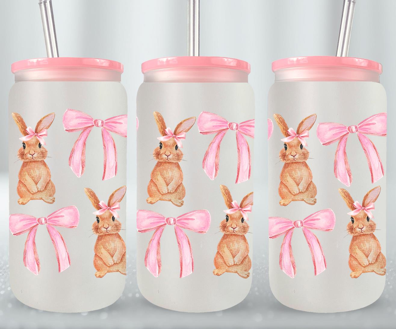 Coquette Bunnies-10247 - glass can