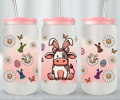 Cow Easter Day-10303 - glass can