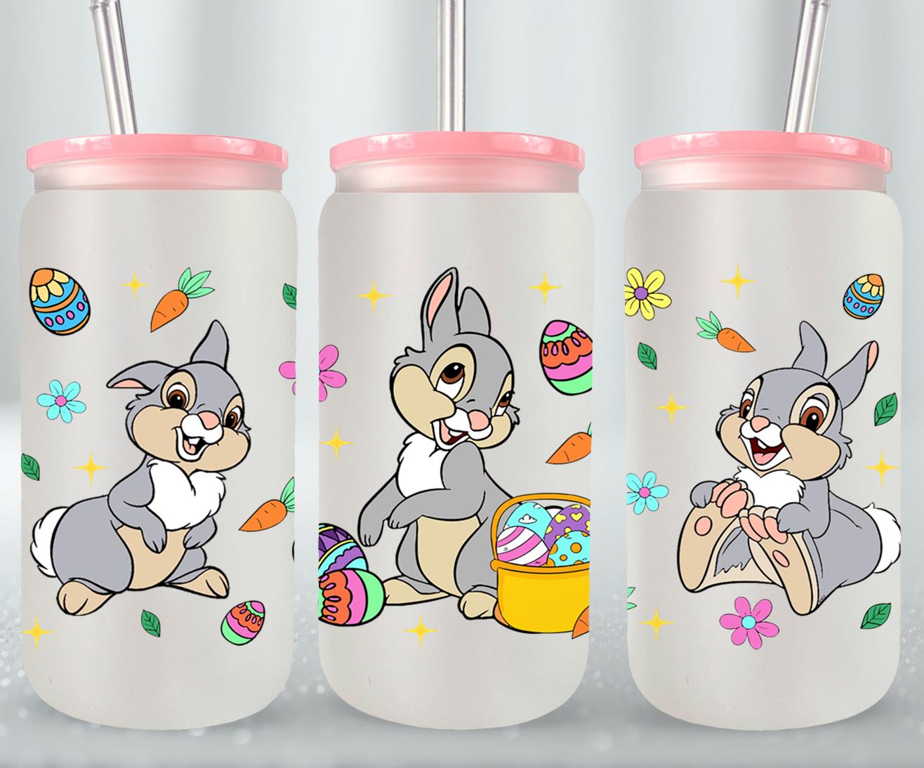 Easter Bunny-10322 - glass can