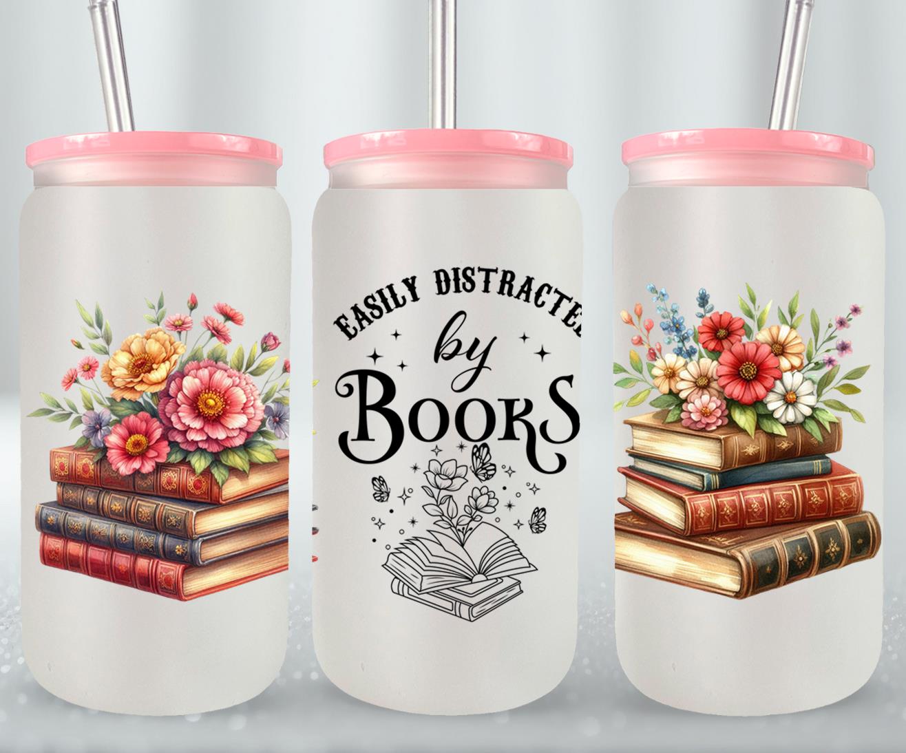 Easily Destracted by Books-9974 - glass can