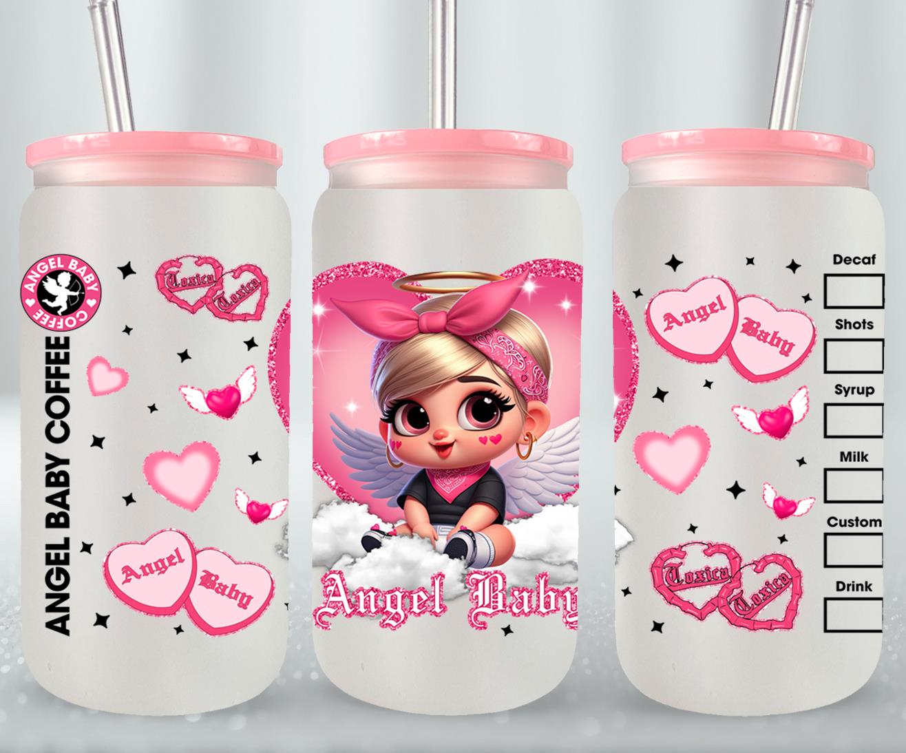 Angel Baby-10121 - glass can