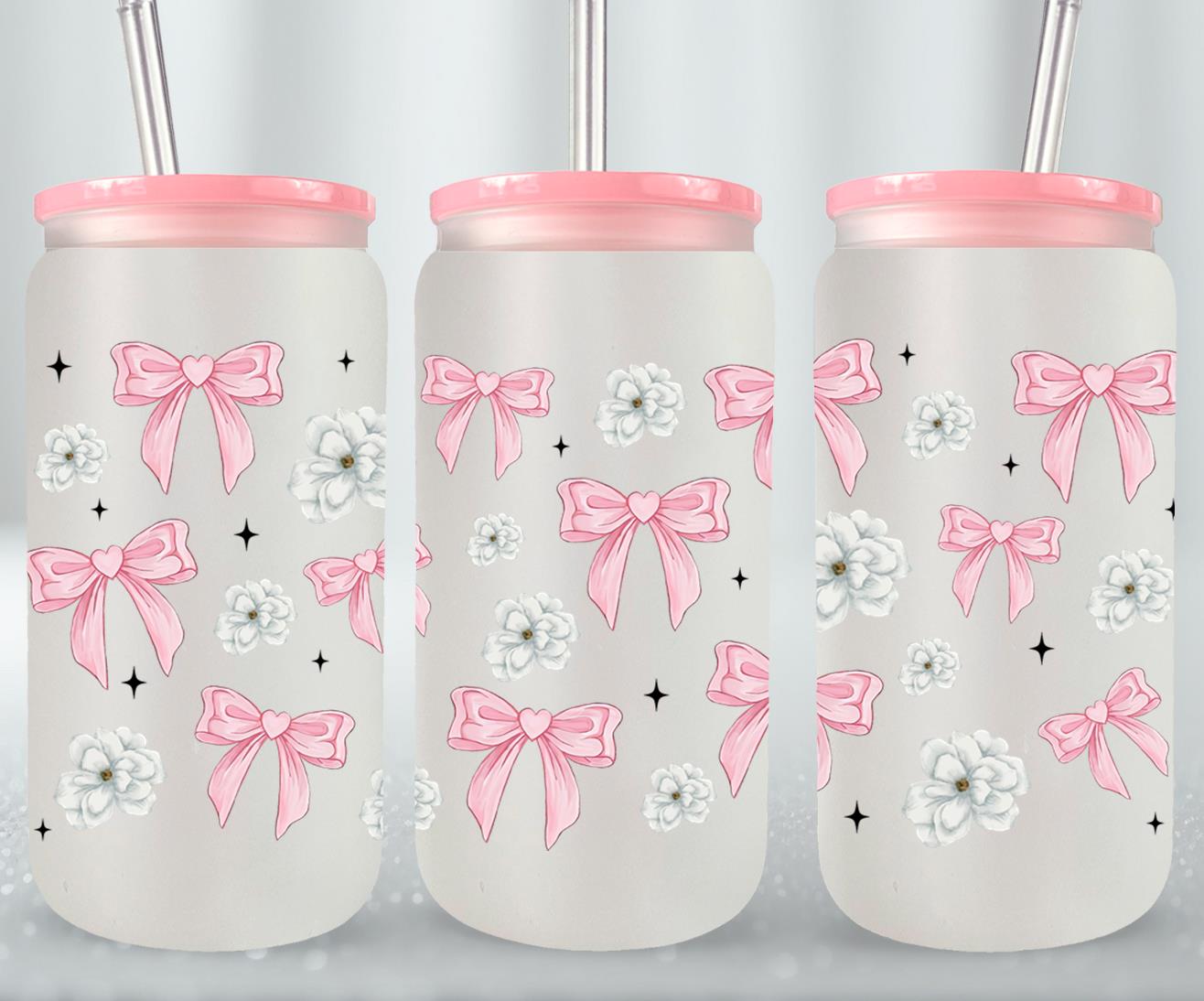 Flower Coquette-10252 - glass can