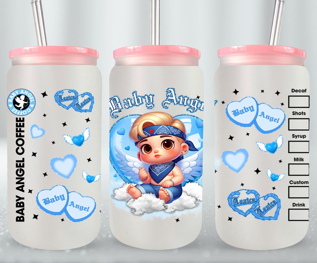 Angel Baby-10118 - glass can