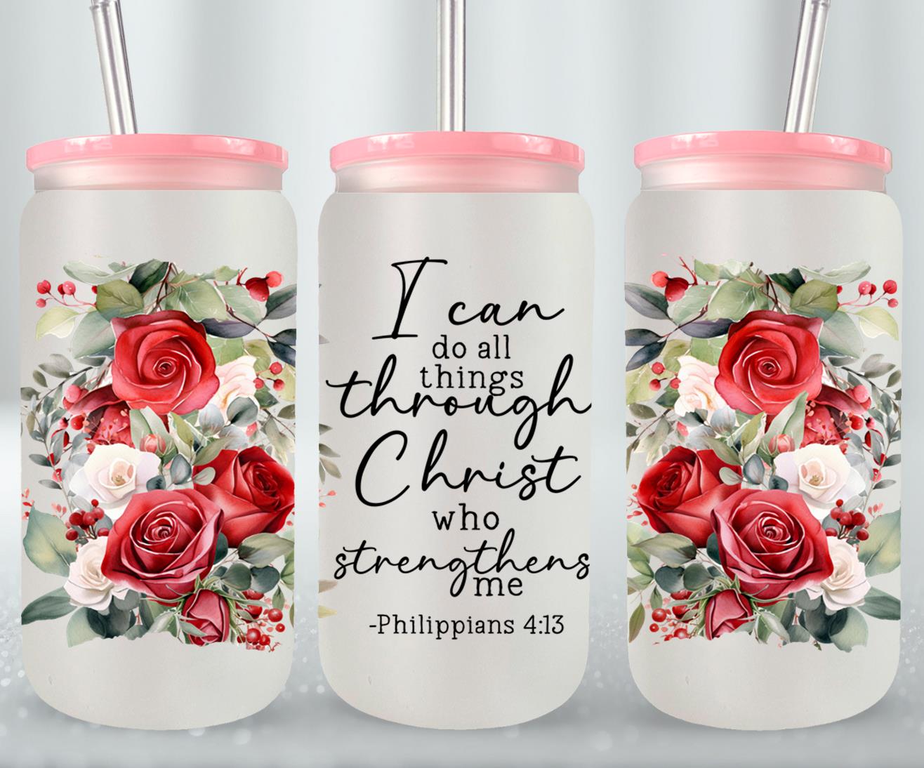 I Can Do All Things Through Christ-10207 - glass can