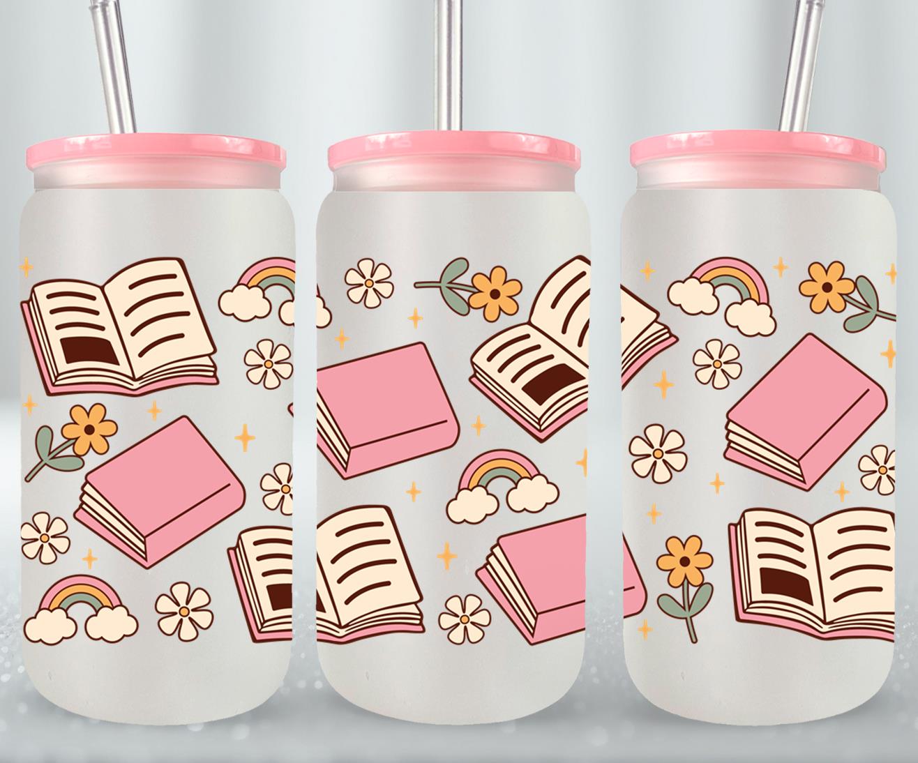 Book Floral-9968 - glass can