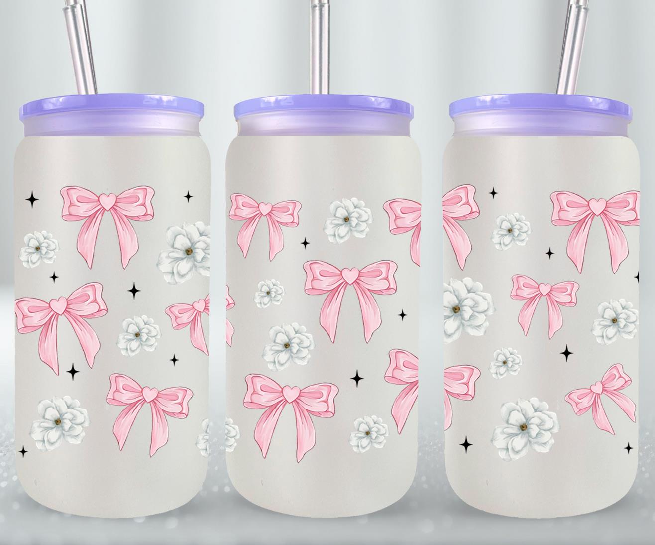 Flower Coquette-10252 - glass can