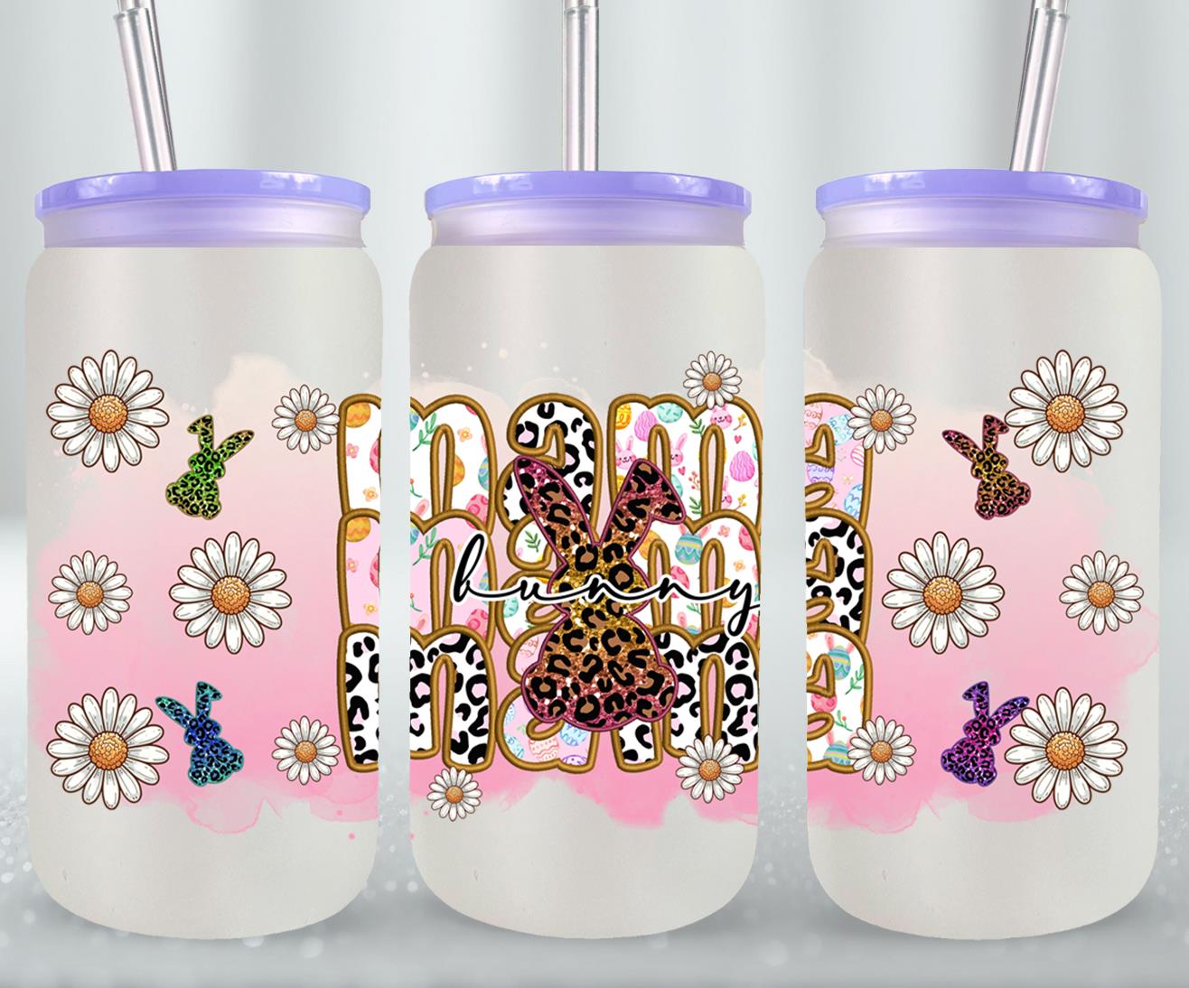 Mama Bunny-10431 - glass can