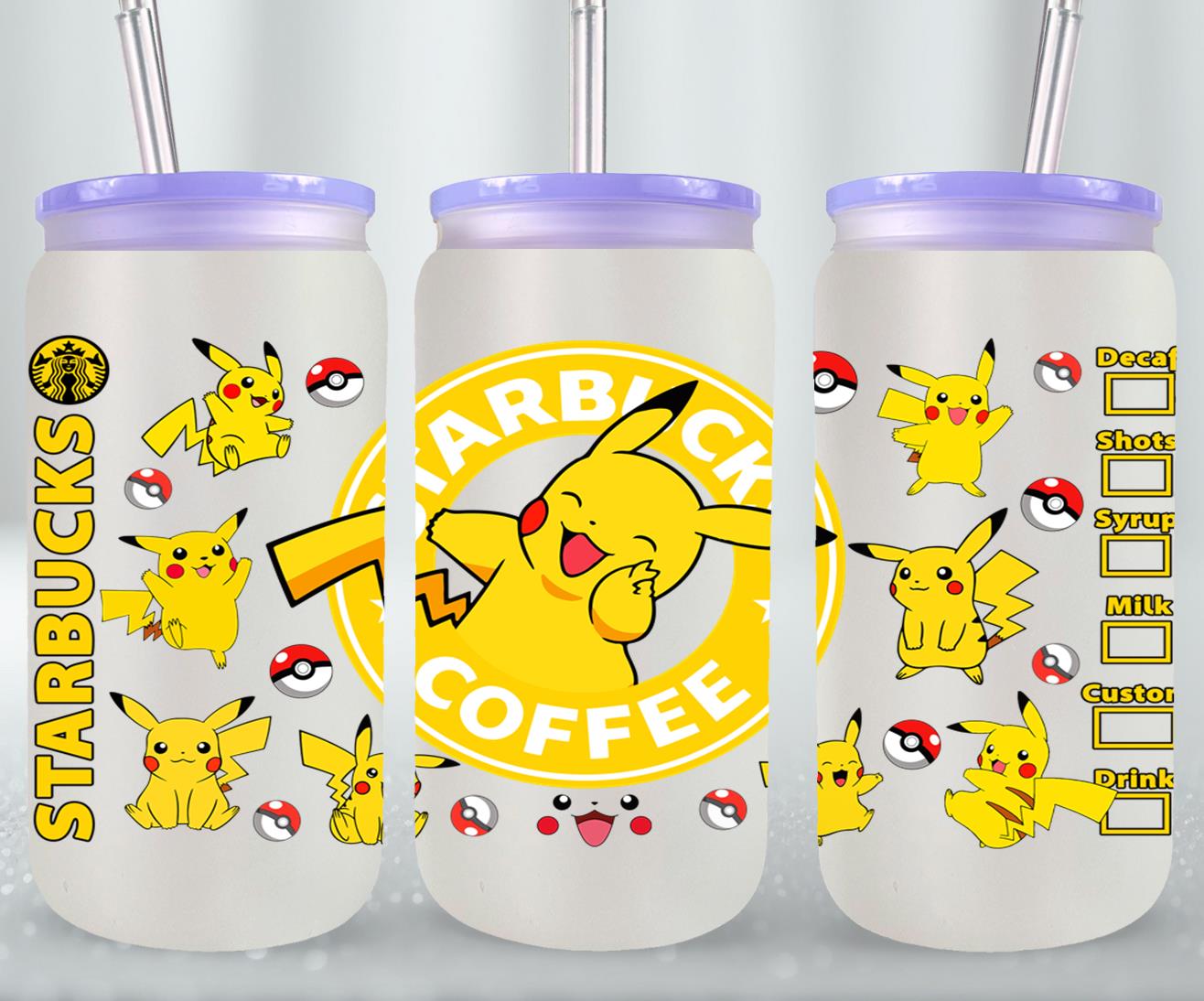 Pokemon - glass can