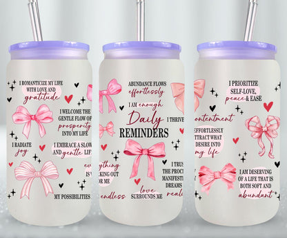 Coquette Daily Reminders-10250 - glass can