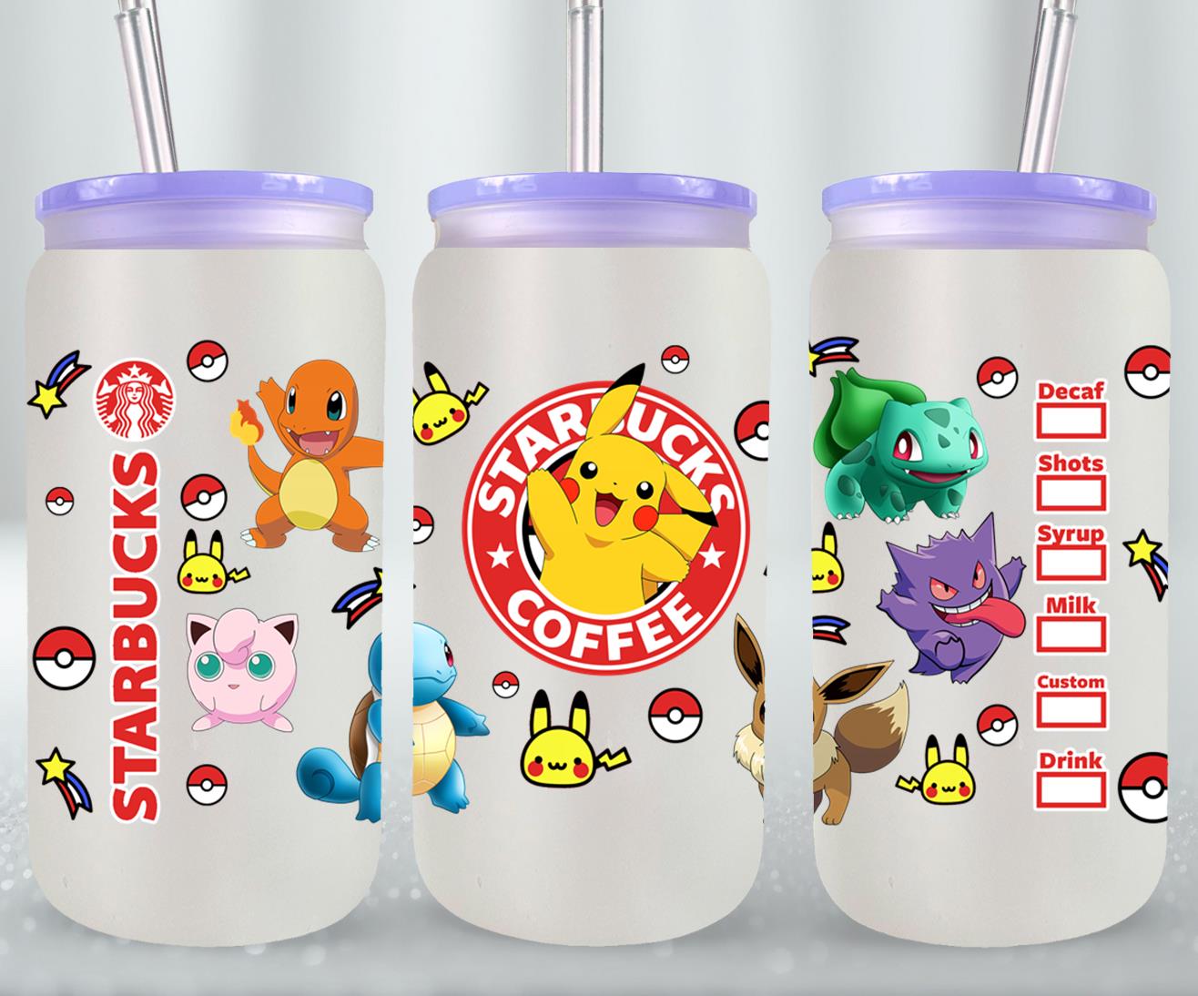 Pokemon - glass can
