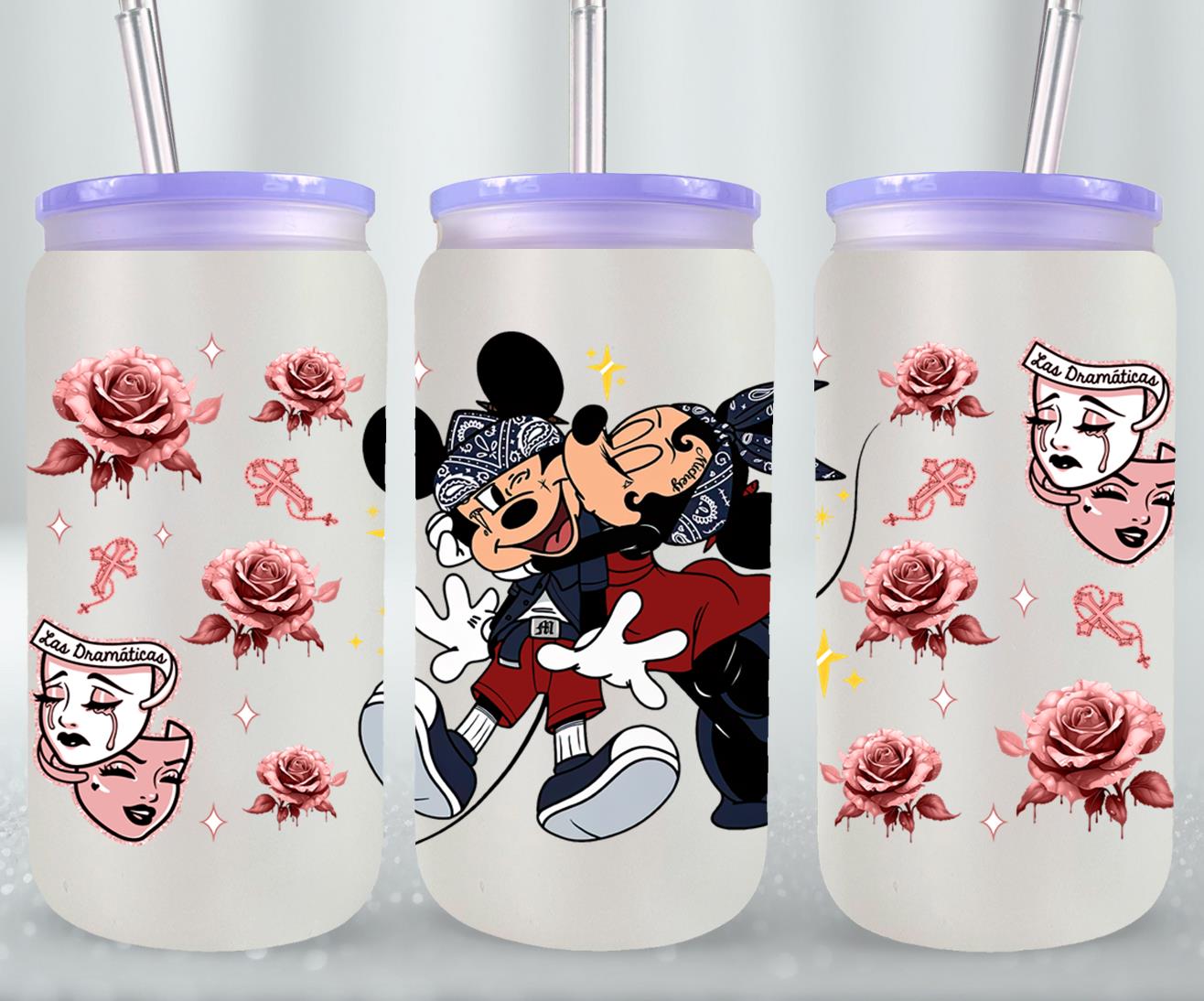 Cholos Cartoon-10152 - glass can