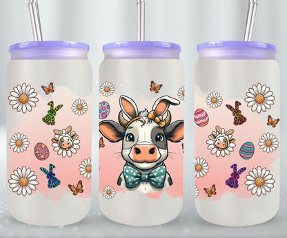 Cow Easter Day-10300 - glass can