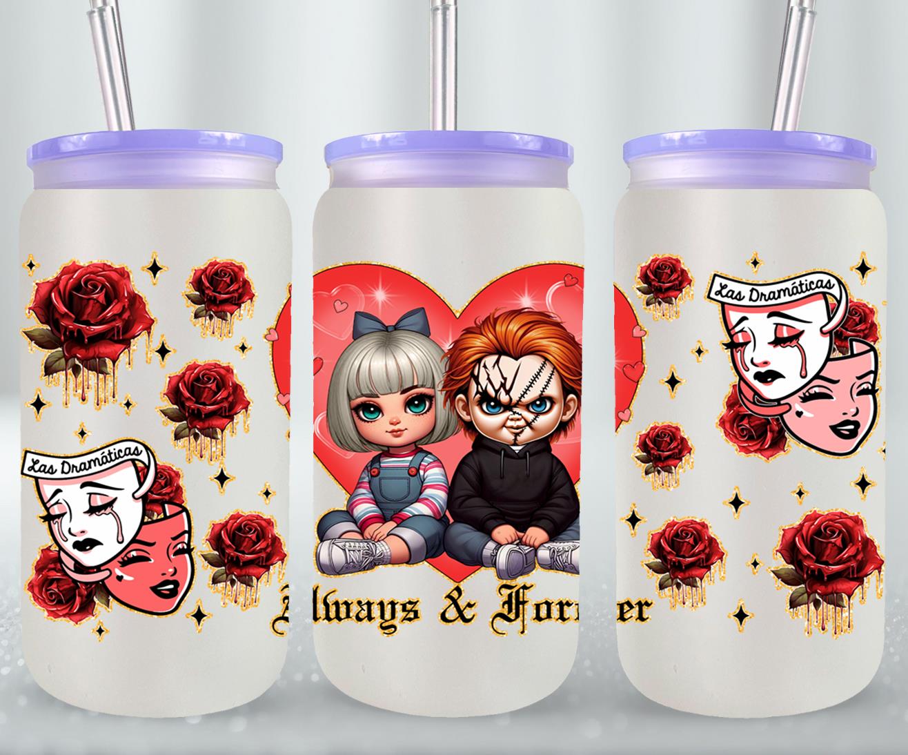 Always and Forever-10108 - glass can