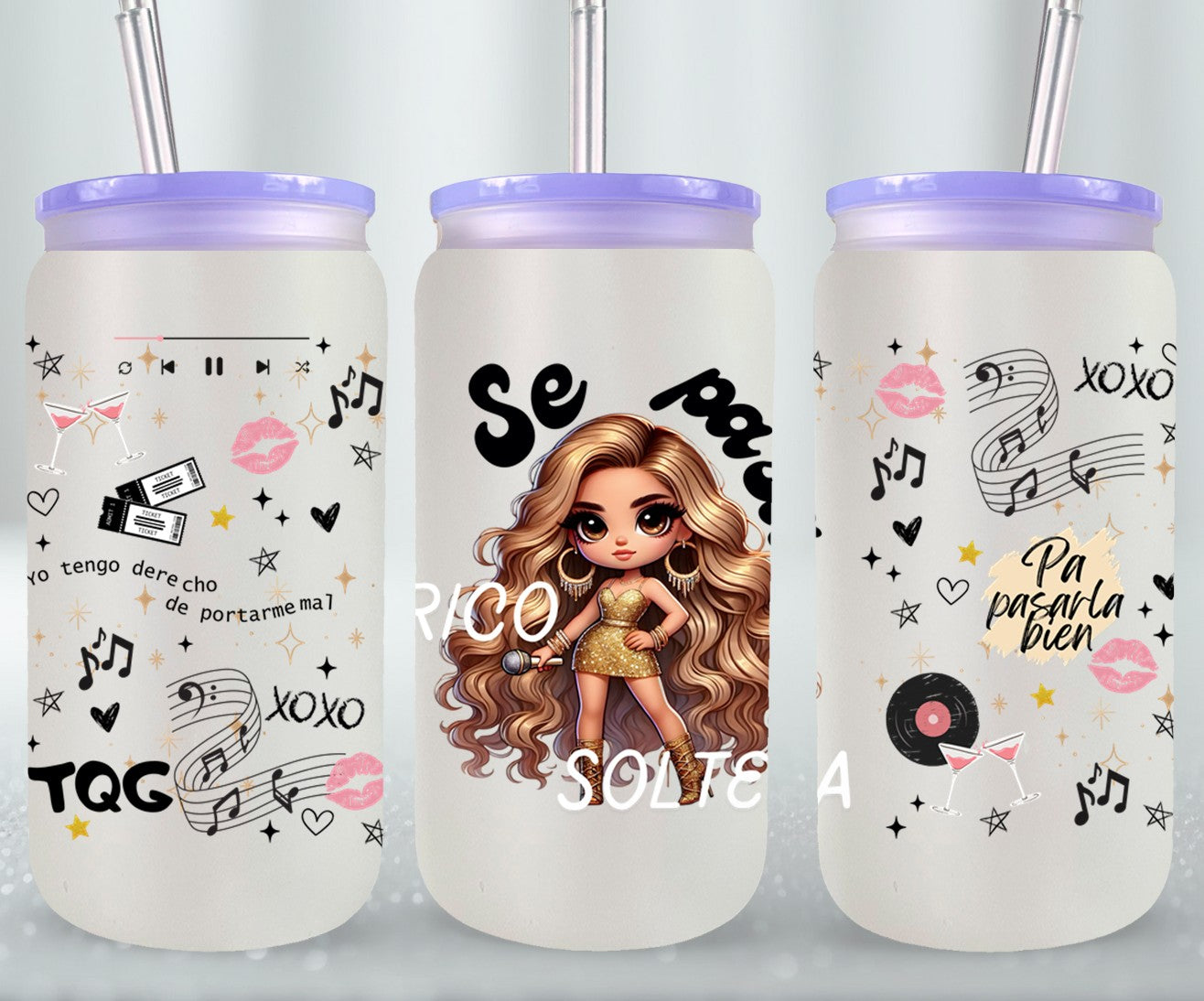 Se Pasa Rico Soltera-11076 - glass can