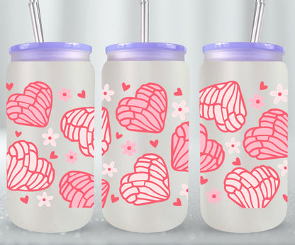 Concha Heart-10098 - glass can