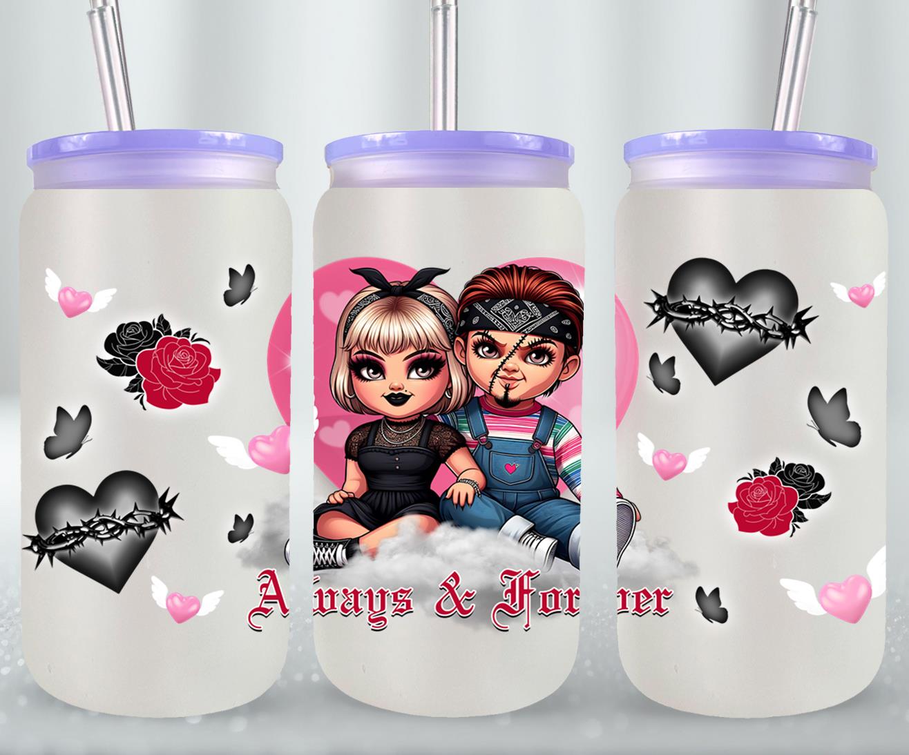 Always and Forever-10115 - glass can