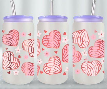 Concha Heart-10097 - glass can