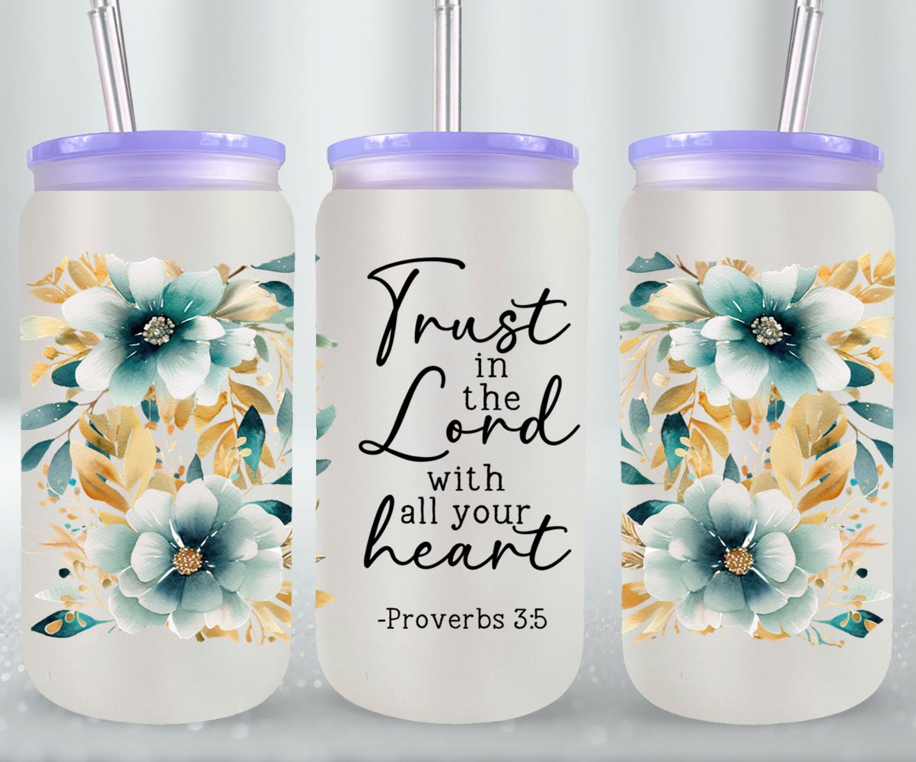 Trust In The Lord-10230 - glass can