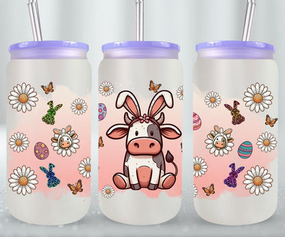 Cow Easter Day-10303 - glass can