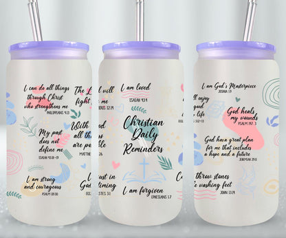 Christian Daily Reminders-10192 - glass can