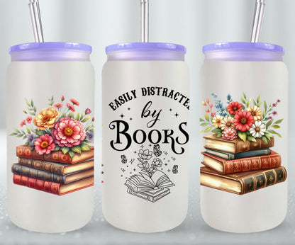 Easily Destracted by Books-9974 - glass can